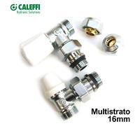 Kit valvola detentore adattatori multistrato 16x2 Caleffi