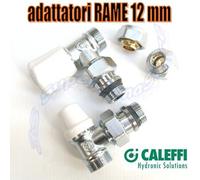 Kit valvola detentore adattatori rame D.12 Caleffi