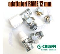 Kit valvola detentore adattatori rame D.12 Caleffi