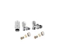 kit valvola detentore testa termostatica squadro 3/8 - 1/2 TE-SA