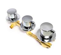 Kit valvola deviatore doccia Valvola miscelatrice in ottone con maniglia for bagno(2-way Thread)