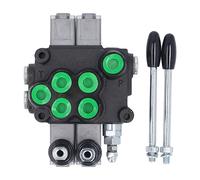 Kit valvola di controllo del flusso idraulico 2 spool a doppio addebito a più via direzionale trattore accessorio