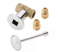 Kit valvola di intercettazione dritta da 1/2 pollice a un quarto di giro per bracieri a gas NG/LP, chiave