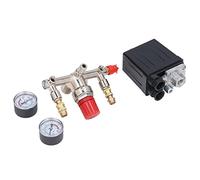 Kit Valvola di Pressione del Compressore D'Aria, Interruttore, Regolatore della Valvola, Interruzione 120 PSI per Compressore D'Aria Verticale, 90-120 PSI, Uscita Aria
