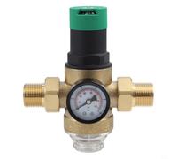 Kit valvola di riduzione della pressione dell'acqua in ottone per Honeywell DN20 con manometro e filtro regolabile regolatore domestico raccordo raccordo idraulico di grado industriale (3/4")