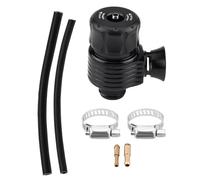 Kit valvola di scarico EVGATSAUTO 25mm/1 pollice Kit adattatore valvola di scarico valvola Turbo scarico auto universale (lega di alluminio)(M)