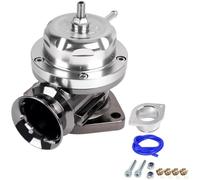 Kit valvola di soffiaggio BOV in alluminio per auto tipo RS per migliorare la risposta del turbo e gestire la pressione di spinta (argento)