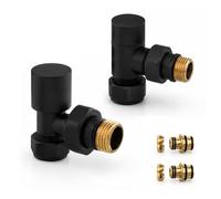 Kit Valvola e Detentore Nero Opaco Multistrato 16 Termoarredo G 1/2