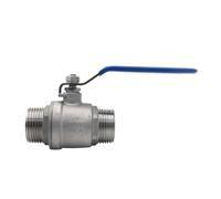 Kit Valvola Sfera Due Pezzi Inox | Valvola a sfera due pezzi con filettatura maschio for linee acqua e aria.(3/4")