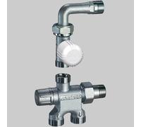 KIT VALVOLA TERMOSTATICA CON DETENTORE MONOTUBO "GRT" - 1/2 - 24x19