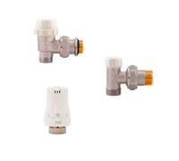 Kit valvola termostatizzabile con detentore e testa termostatica da 3/8 a squadra Itap 995CK