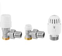 KIT VALVOLA TERMOSTATIZZABILE + DETENTORE + TESTA TERMOSTATICA 3/8 RBM 13420300