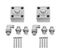 Kit Valvole Idrauliche 3 Vie per Mini Escavatore, Set di Valvole in Acciaio per Sistemi Oleodinamici, Componenti Ricambio per Macchine Movimento Terra