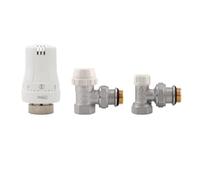 Kit Valvole Termostatiche Ad Angolo Femmina - 1/2"
