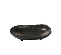 Kit vaso in ceramica giapponese Ikebana, contenitore piatto for fiori retrò for decorazione da tavola, composizione floreale e rana rotonda for fiori Ikebana e coltura acqua(23cm)