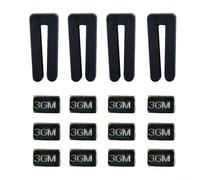 Kit ventilatore da soffitto Stop Wobble 4 confezioni Fit Stop Wobble | 4 set completi, clip in plastica, 12 metallo per pesi da 3 g, stop oscillazione, ventilatore a soffitto fit