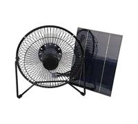 Kit Ventilatore Pannello Solare 5 2W con Ventilatore USB Integrato 8 Pollici per Serre e Polli Coop, Perfetto per Energie Rinnovabili