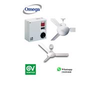 KIT VENTILATORE SOFFITTO 140cm VORTICE 61752, KIT LUCE 22414 e REGOLATORE 12964