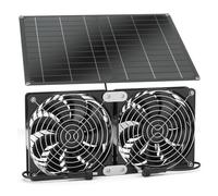 Kit Ventola Alimentata A Energia Solare Da 15 W E 12 V, Regolazione Della Temperatura, Ventole Di Ventilazione Solari, Pannello Con Doppia For Capannoni Esterni Ed Interni Conversione Del Vento Forte