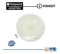 KIT VENTOLA CONDENSER + DADO M6 PER ASCIUGATRICE HOTPOINT ARISTON ORIGINALE C00 [EEK: Non Applicabile]