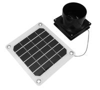 Kit ventola di scarico con pannello solare da 20 W rete protettiva, portatile alimentata a energia 6 pollici for WC for pollaio for animali domestici