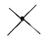 Kit ventola ologramma 3D, Aggiornamento 84 cm WiFi 3D Hologram Projector Light Light Display GUIDATO Ventilatore olografico lampada for ologramma remoto 3D per negozi, negozi, vacanze