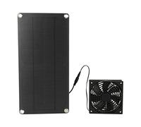 Kit ventola pannello solare 20W ad alta efficienza in silicio monocristallino, ventola di scarico portatile per serra, pollaio, casetta per animali, ventilazione per finestre,