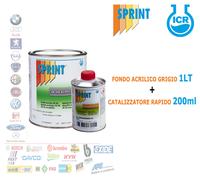 KIT VERNICE PRIMER FONDO ISOLANTE ACRILICO 2K + CATALIZZATORE HS RAPIDO