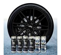 Kit vernice removibile spray wrapping Full Dip per 4 cerchi - Nero lucido