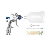 Kit Verniciatura Pistola HVLP 1,4mm, Spruzzatore Aria Professionale a Gravità, Alta Atomizzazione - Regolabile, Materiale in Alluminio, Ideale per Carrozzeria e Imbiancatura