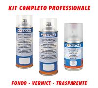 Kit Verniciatura Spry professionale Sistar Fondo + Colore + Trasparente 3 pz