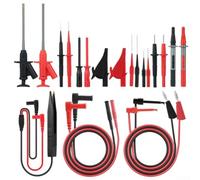 Kit versatile multimetro digitale per test elettrici automobilistici con punte intercambiabili, per clip a coccodrillo e ganci ad ago per misurazioni affidabili strumento pinzette