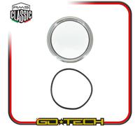 KIT VETRO GHIERA CROMATA CORNICE CONTACHILOMETRI VESPA PX 125 150 200 1^ SERIE