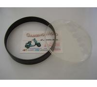 KIT VETRO + GHIERA NERA CONTACHILOMETRI VESPA PX 125 150 200 ARCOBALENO