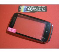 Kit Vetro Touch screen per Display NOKIA LUMIA 610 Vetrino Rosso Cover frontale