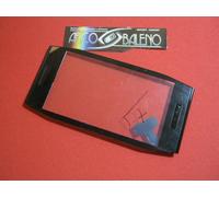 Kit VETRO + TOUCH SCREEN per Nokia X7 X7-00 nero+FRAME TELAIO CORNICE COVER