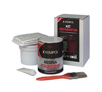 KIT VETRORESINA RIPARAZIONE NAUTICA AUTO RESINA 1KG FIBRA LANA VETRO PENNELLO