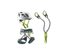 EDELRID Kit da arrampicata con imbracatura Skye e cavo e casco da arrampicata Zodiac, taglia: S-M