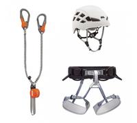 Kit Via Ferrata Scorpio Eashook Corax Boreo Casco Imbracatura Cordino