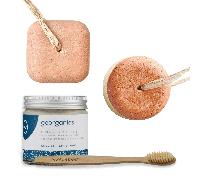 Kit Viaggio Sostenibile - Shampoo/Balsamo, Docciaschiuma, Dentifricio e Spazzolino