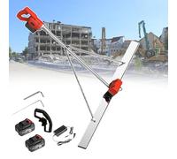 Kit vibrante elettrico per la finitura del calcestruzzo - include motore, 2 batterie e caricabatterie per pavimenti in cemento, versamenti per lastre, passerelle e vialetti, facile da pulire, 1 m