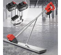 Kit Vibrante massetto calcestruzzo di Superficie per Cemento Utensile elettrico per la finitura del calcestruzzo, frattazzo per a batteria, lama da 150 cm, 6000 giri/min, raschietto e motor