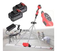 Kit Vibrante massetto calcestruzzo Kit vibratorio vibrato in cemento calcestruzzo, utensile vibrante per massetto, 2 batterie ricaricabili, livellatore elettrico senza fili per massetto, ri