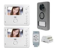 URMET - KIT VIDEOCITOFONO BIFAMILIARE 2F MON VV MIKRA 2 1722/94