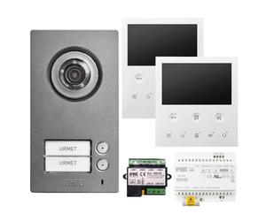 Kit Video Bifamiliare Urmet con MIKRA2 e 2 VOG5 2Voice Bianchi 1784/782