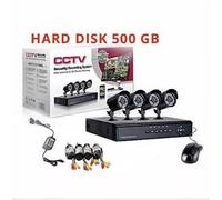 KIT VIDEOSORVEGLIANZA 4 TELECAMERA INFRAROSSI DVR 4 CANALI PIU HARD DISK 1000GB