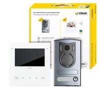 KIT VIDEOCITOFONICO ELVOX VIMAR MONO/BIFAMILIARE 2 FILI PLUS K40515/M