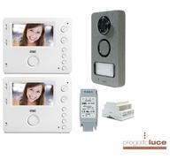 KIT VIDEOCITOFONO BIFAMILIARE 2 MONITOR VIVAVOCE URMET URMET 1722/94
