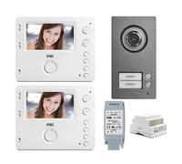 Kit Videocitofono Bifamiliare Urmet 1722/94 Vivavoce Miro E Pulsantiera Mikra2