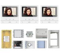 Kit videocitofono Bticino 3 famiglie trifamiliare vivavoce 2 fili 100V16B 344652